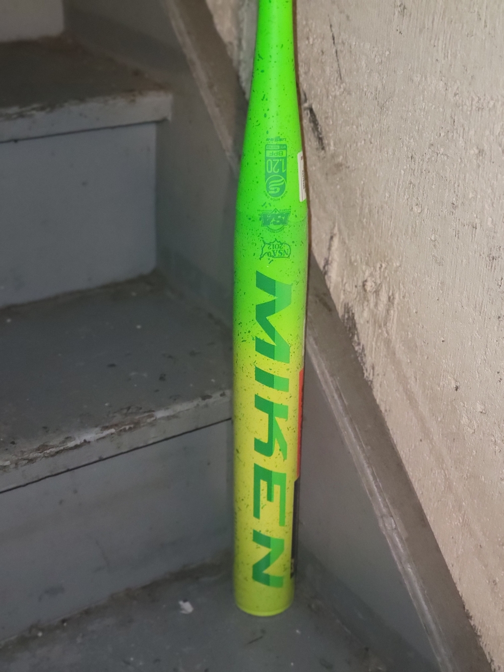 Miken Neon Green/Yellow Youth/Adult Baseball Bat